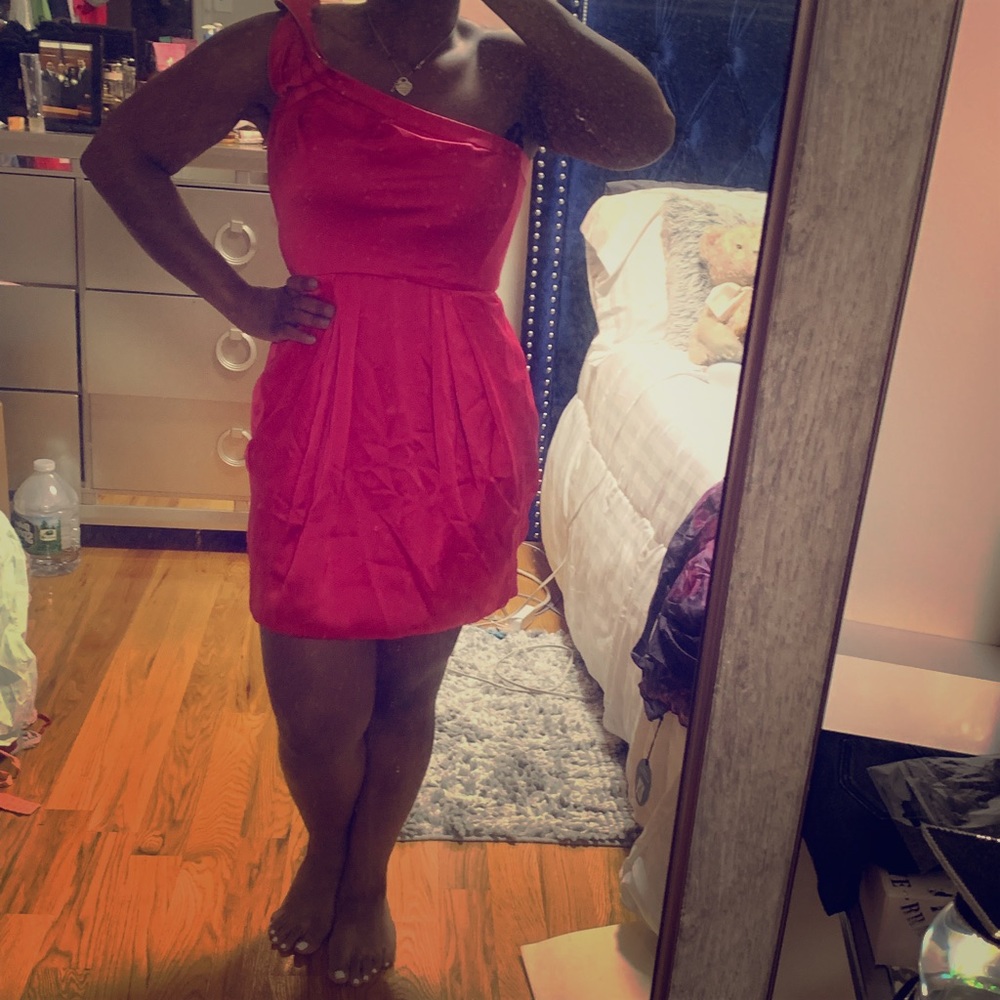 BCBG one shoulder dress